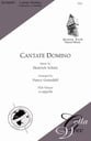 Cantate Domino SSA choral sheet music cover